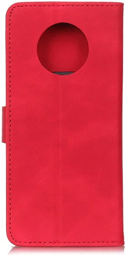 Xiaomi Redmi Note 9T Hoesje Vintage Wallet Book Case Rood afbeelding 6