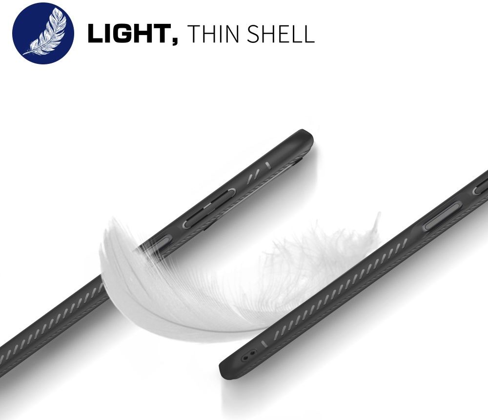 Xiaomi Redmi 9T Hoesje Twill Slim Textuur Back Cover Zwart afbeelding 9