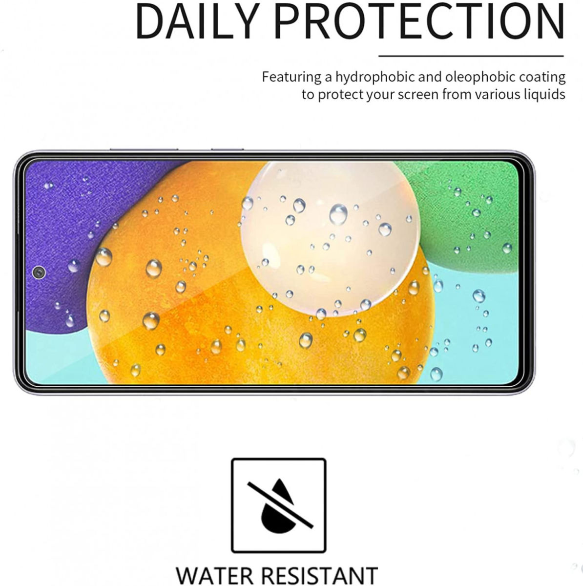 Samsung Galaxy A52 / A52S Screen Protector Arc Edge Tempered Glass afbeelding 3