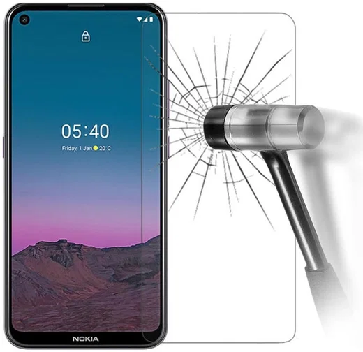 Nokia 5.4 Screen Protector 0.3mm Arc Edge Tempered Glass afbeelding 2