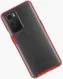 OnePlus 9 Pro Hoesje TPU Hybride Back Cover Mat Transparant/Rood afbeelding 2