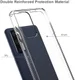 OnePlus 9 Pro Hoesje Hybride TPU Back Cover Transparant afbeelding 2