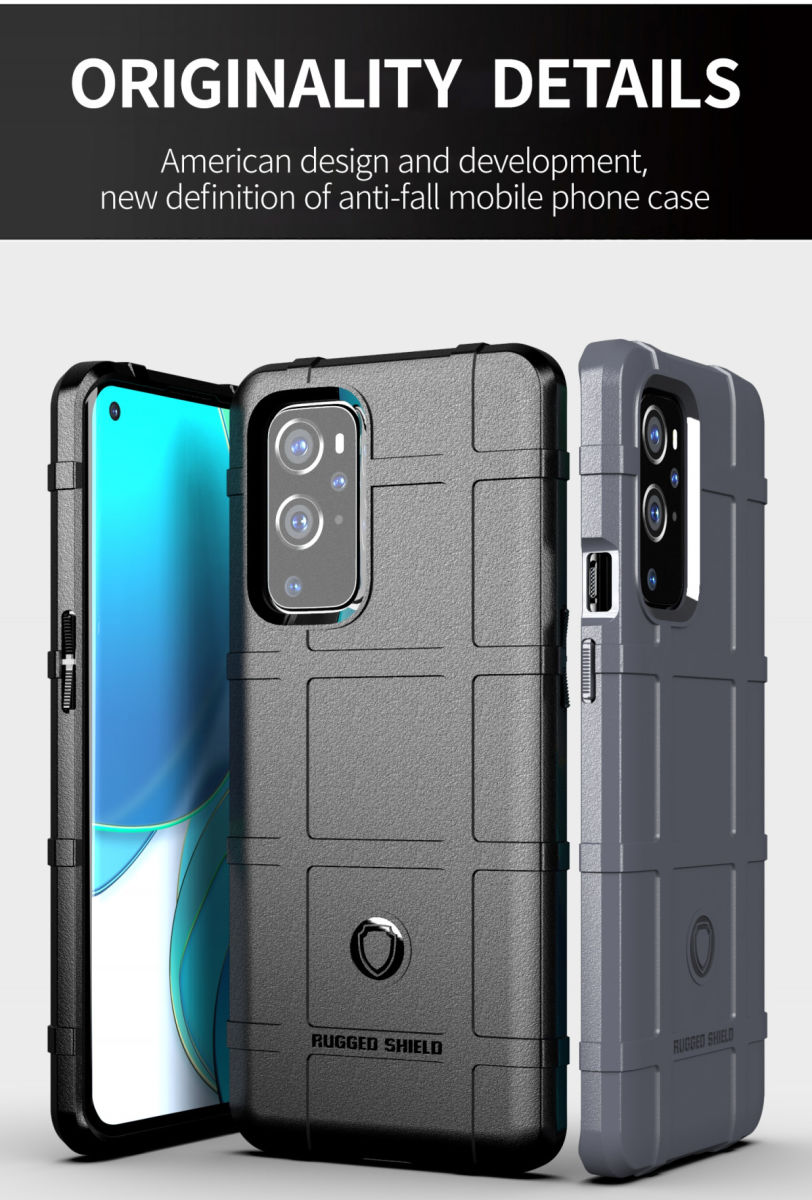 OnePlus 9 Pro Hoesje Shock Proof Rugged Shield Back Cover Groen afbeelding 3