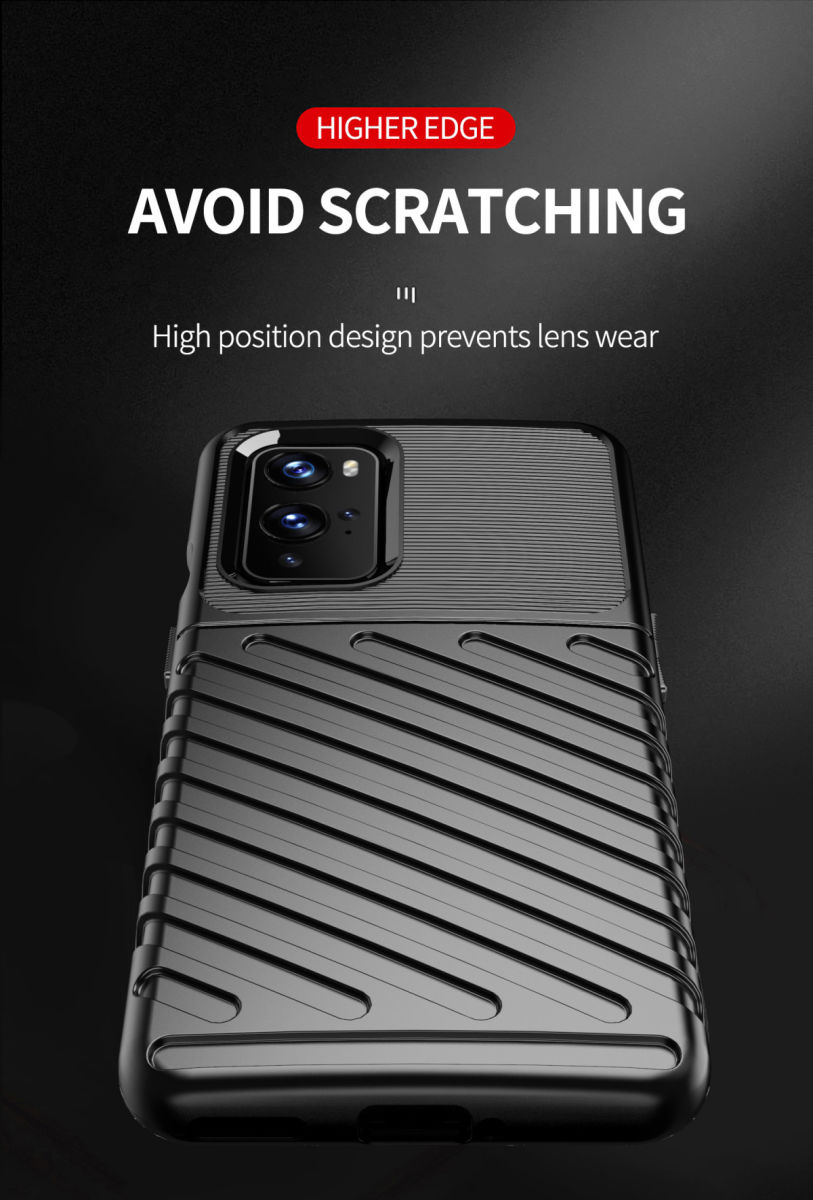 OnePlus 9 Hoesje Twill Thunder Texture Back Cover Blauw afbeelding 7
