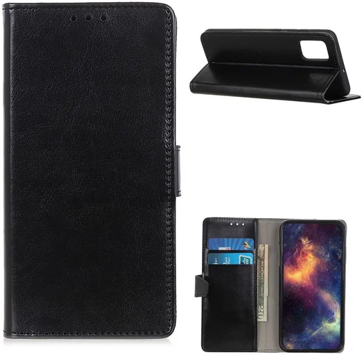 OnePlus 9 Hoesje Wallet Book Case Kunstleer Zwart afbeelding 4