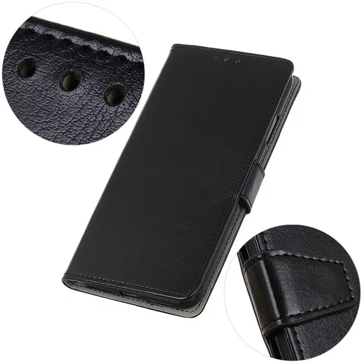 OnePlus 9 Hoesje Wallet Book Case Kunstleer Zwart afbeelding 9