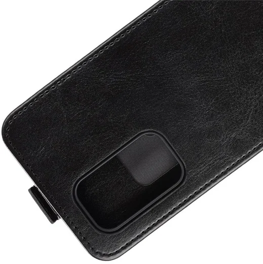 OnePlus 9 Hoesje Verticale Flip Wallet Case Kunstleer Zwart afbeelding 3