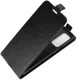 OnePlus 9 Hoesje Verticale Flip Wallet Case Kunstleer Zwart afbeelding 2