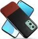 OnePlus 9 Hoesje met Kunstleer Coating Back Cover Zwart afbeelding 1