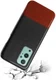 OnePlus 9 Hoesje met Kunstleer Coating Back Cover Zwart afbeelding 3
