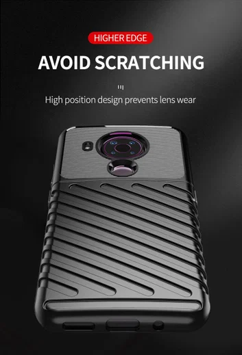 Nokia 5.4 Hoesje Thunder Series Back Cover TPU Groen afbeelding 6