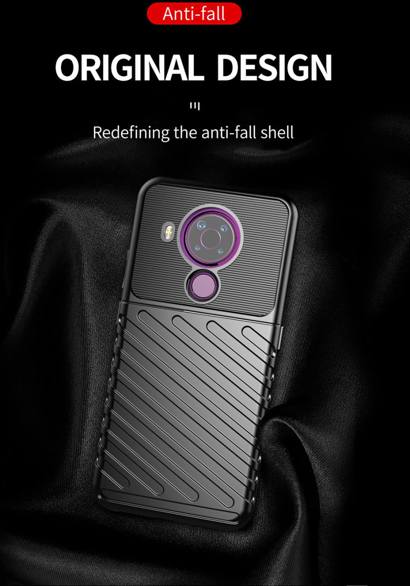 Nokia 5.4 Hoesje Thunder Series Back Cover TPU Groen afbeelding 5