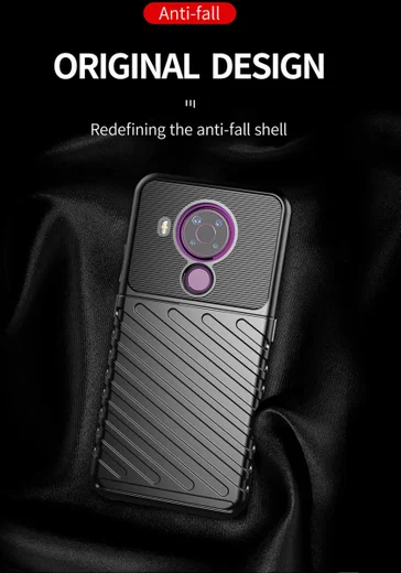 Nokia 5.4 Hoesje Thunder Series Back Cover TPU Groen afbeelding 5