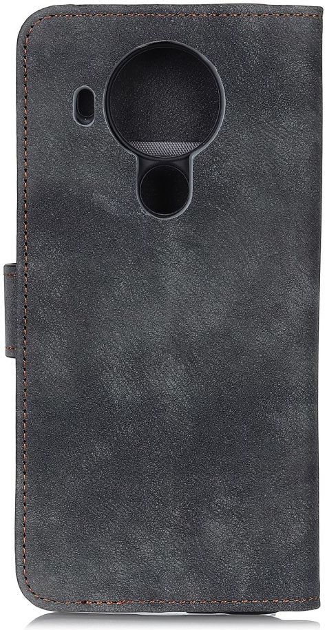 Nokia 5.4 Portemonnee Hoesje met Standaard Kunstleer Zwart afbeelding 2