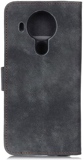 Nokia 5.4 Portemonnee Hoesje met Standaard Kunstleer Zwart afbeelding 2