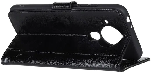 Nokia 5.4 Hoesje Wallet Book Case Kunstleer Zwart afbeelding 6