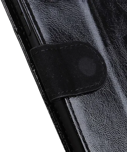 Nokia 5.4 Hoesje Wallet Book Case Kunstleer Zwart afbeelding 7