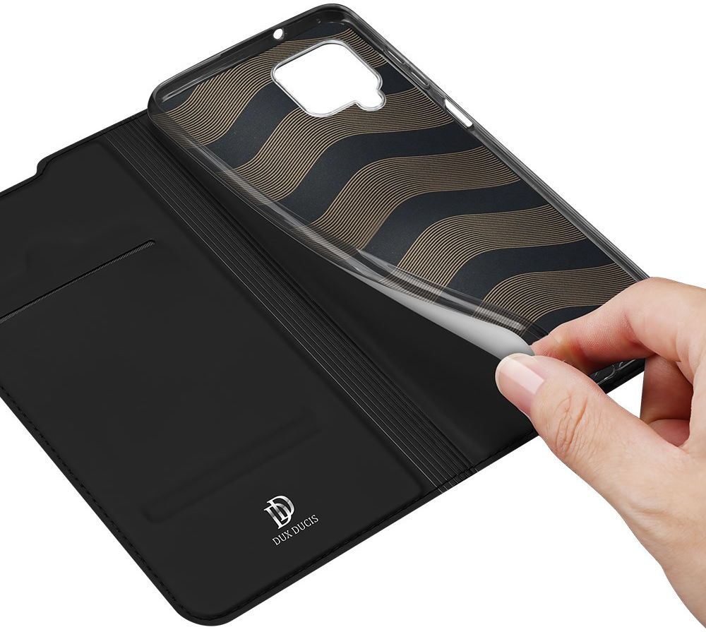 Dux Ducis Skin Pro Series Samsung Galaxy A12 Hoesje Portemonnee Zwart afbeelding 5