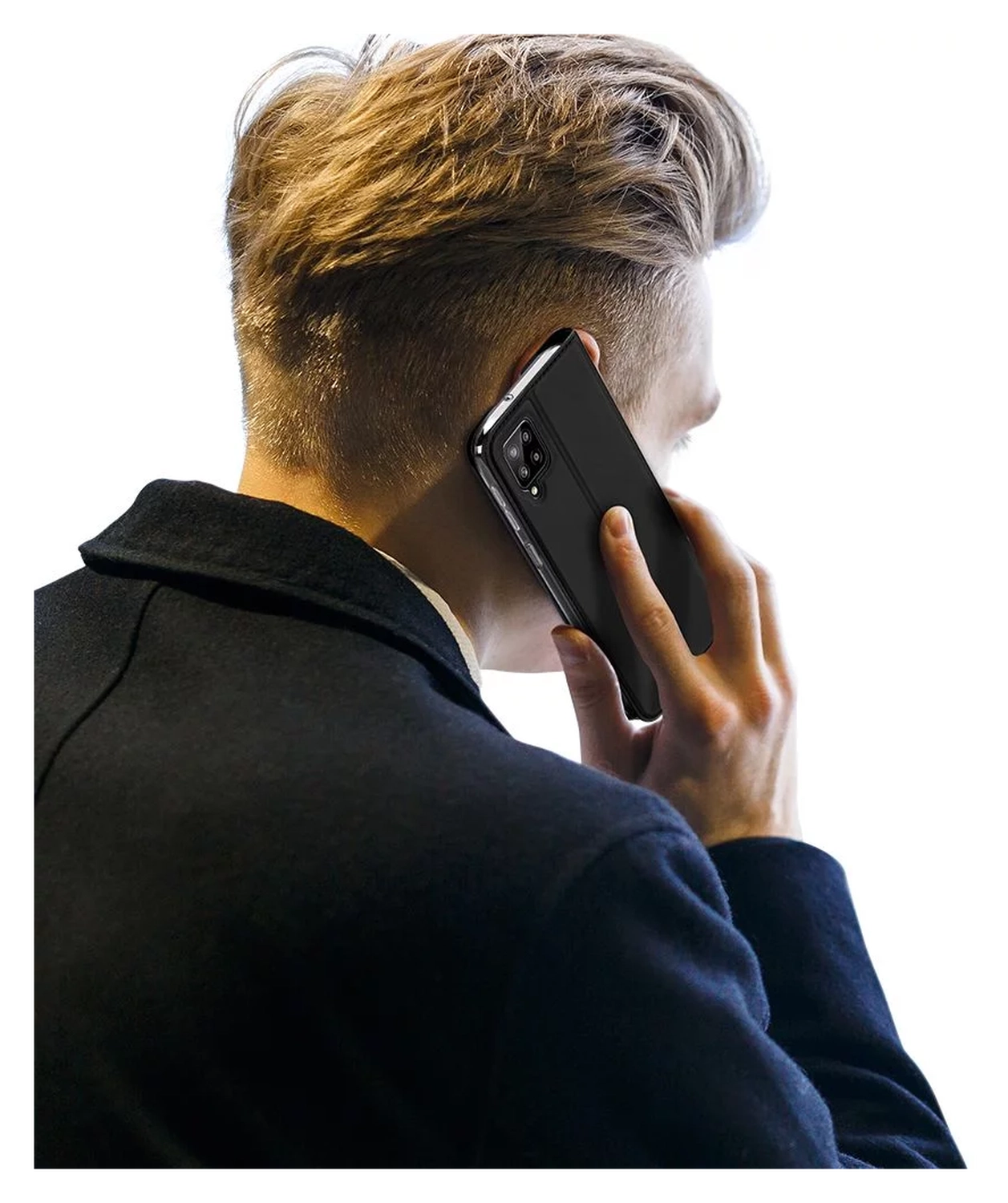 Dux Ducis Skin Pro Series Samsung Galaxy A12 Hoesje Portemonnee Zwart afbeelding 9