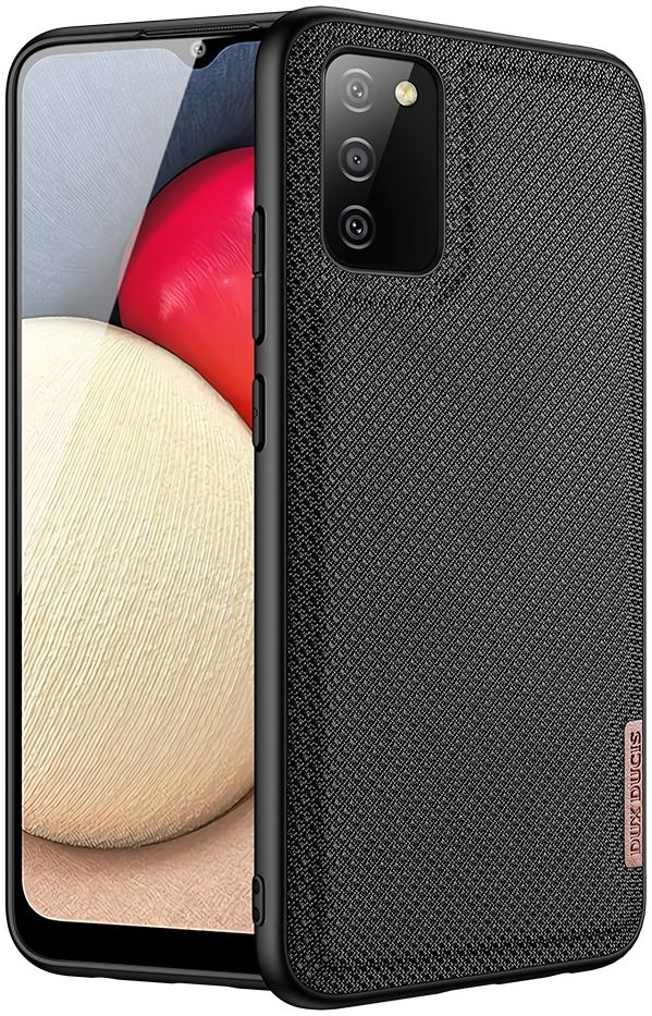 Dux Ducis Fino Series Samsung Galaxy A02s Hoesje Back Cover Zwart afbeelding 1