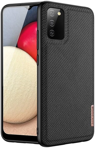 Dux Ducis Fino Series Samsung Galaxy A02s Hoesje Back Cover Zwart afbeelding 1