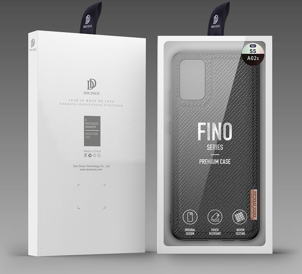 Dux Ducis Fino Series Samsung Galaxy A02s Hoesje Back Cover Zwart afbeelding 8