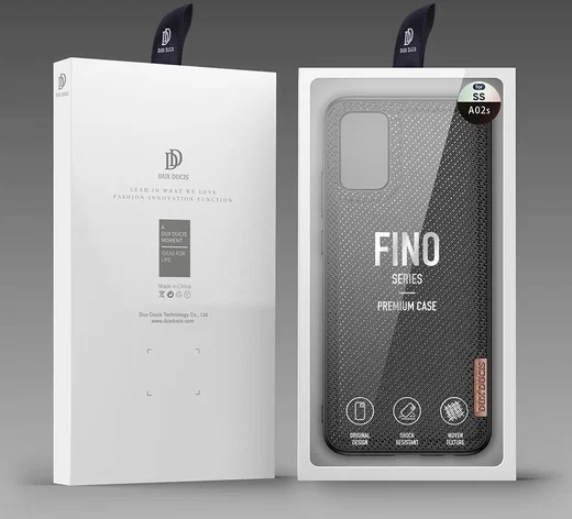 Dux Ducis Fino Series Samsung Galaxy A02s Hoesje Back Cover Zwart afbeelding 8