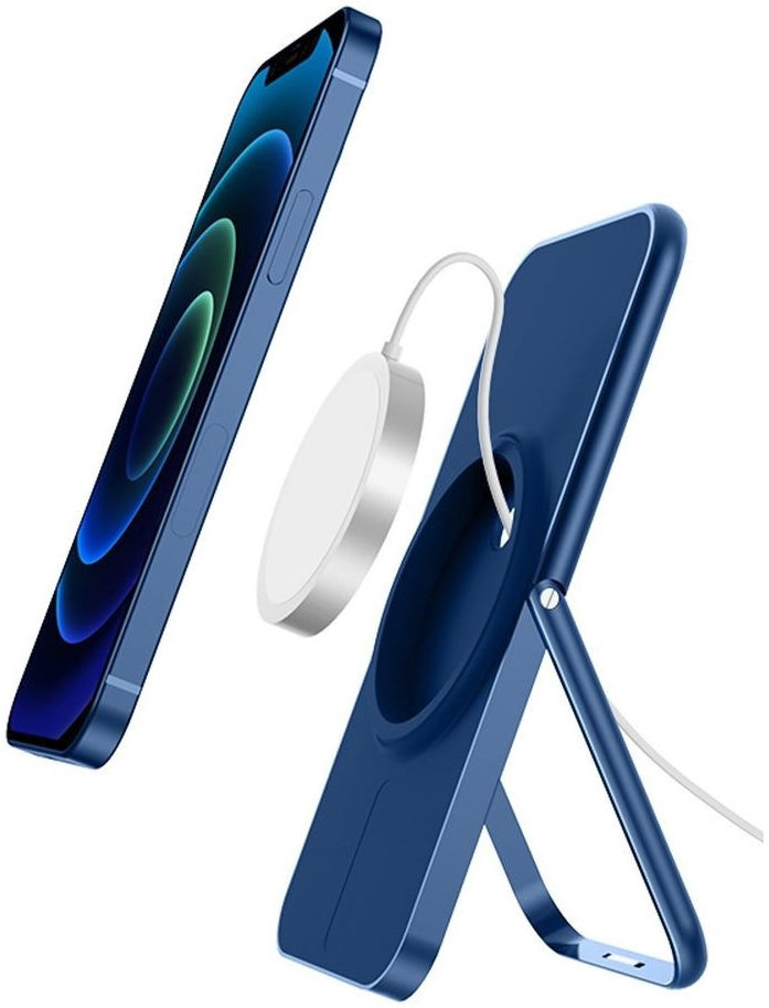 Verstelbare Opvouwbare Houder Standaard voor Apple MagSafe Blauw afbeelding 1