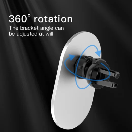 Telefoonhouder Ventilatierooster met MagSafe en 15W QI Opladen Wit afbeelding 6