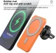 Telefoonhouder Ventilatierooster / Dashboard voor MagSafe 15W Zwart afbeelding 6