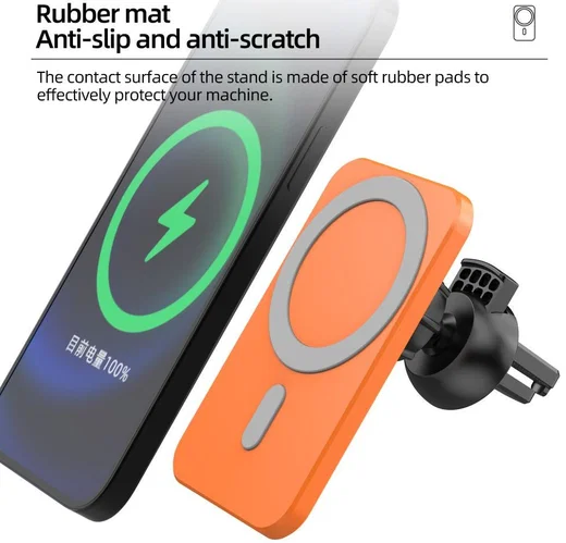 Telefoonhouder Ventilatierooster / Dashboard voor MagSafe 15W Groen afbeelding 12