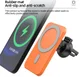 Telefoonhouder Ventilatierooster / Dashboard voor MagSafe 15W Groen afbeelding 12