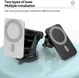 Telefoonhouder Ventilatierooster / Dashboard voor MagSafe 15W Groen afbeelding 14