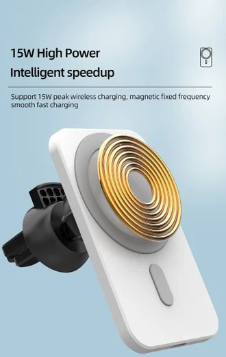 Telefoonhouder Ventilatierooster / Dashboard voor MagSafe 15W Groen afbeelding 4