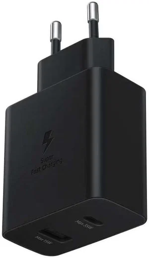 Originele Samsung 35W Power Adapter Duo USB-C / USB-A Snellader Zwart afbeelding 3