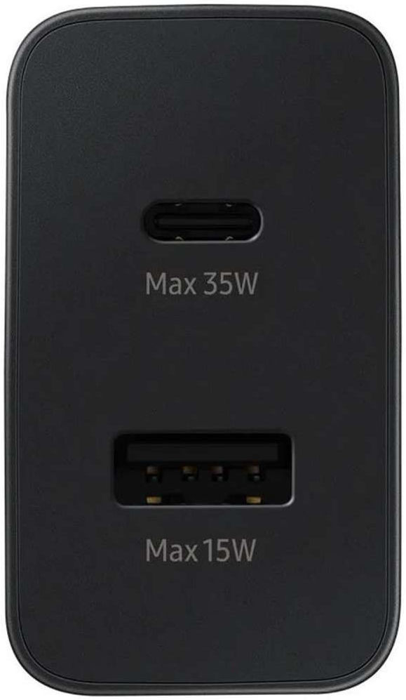 Originele Samsung 35W Power Adapter Duo USB-C / USB-A Snellader Zwart afbeelding 2