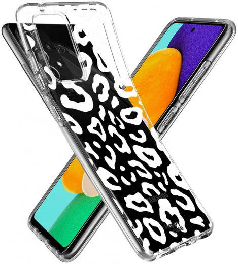 HappyCase Samsung Galaxy A52 / A52S Hoesje Flexibel TPU Luipaard afbeelding 12