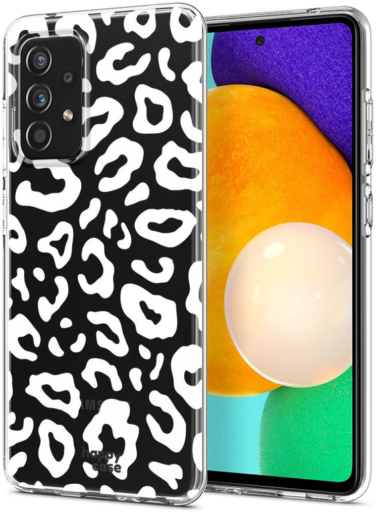 HappyCase Samsung Galaxy A52 / A52S Hoesje Flexibel TPU Luipaard afbeelding 11