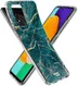HappyCase Samsung Galaxy A52 / A52S Hoesje Flexibel TPU Aqua Marmer afbeelding 5