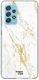 HappyCase Samsung Galaxy A52 / A52S Hoesje Flexibel TPU Wit Marmer afbeelding 1