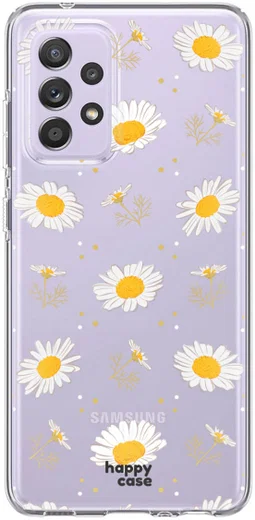HappyCase Samsung Galaxy A52 / A52S Hoesje Flexibel TPU Bloemen afbeelding 9