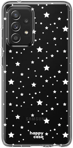 HappyCase Samsung Galaxy A52 / A52S Hoesje Flexibel TPU Sterretjes afbeelding 10