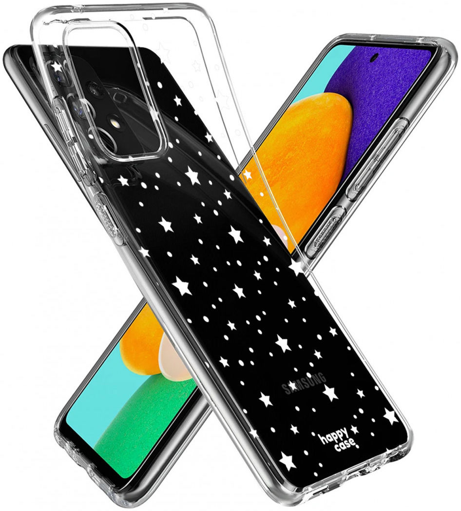 HappyCase Samsung Galaxy A52 / A52S Hoesje Flexibel TPU Sterretjes afbeelding 7