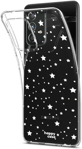 HappyCase Samsung Galaxy A52 / A52S Hoesje Flexibel TPU Sterretjes afbeelding 9