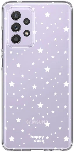 HappyCase Samsung Galaxy A52 / A52S Hoesje Flexibel TPU Sterretjes afbeelding 8