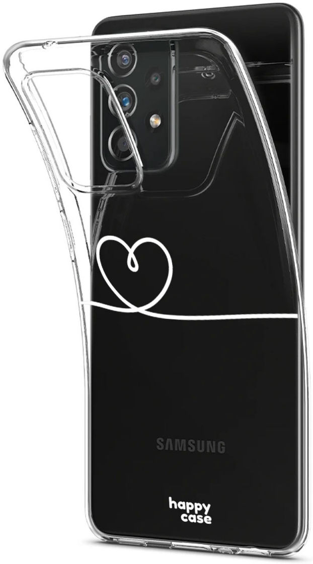 HappyCase Samsung Galaxy A52 / A52S Hoesje Flexibel TPU Hartje afbeelding 2