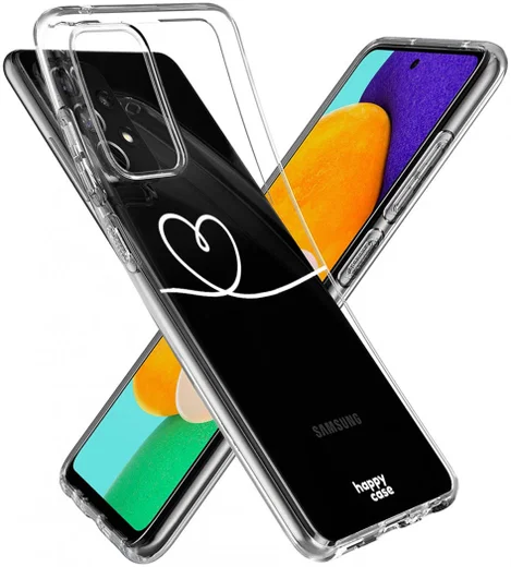 HappyCase Samsung Galaxy A52 / A52S Hoesje Flexibel TPU Hartje afbeelding 9