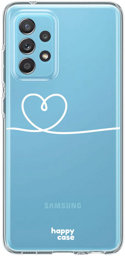 HappyCase Samsung Galaxy A52 / A52S Hoesje Flexibel TPU Hartje afbeelding 1