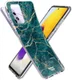 HappyCase Samsung Galaxy A72 Hoesje Flexibel TPU Aqua Marmer Print afbeelding 6
