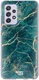 HappyCase Samsung Galaxy A72 Hoesje Flexibel TPU Aqua Marmer Print afbeelding 1